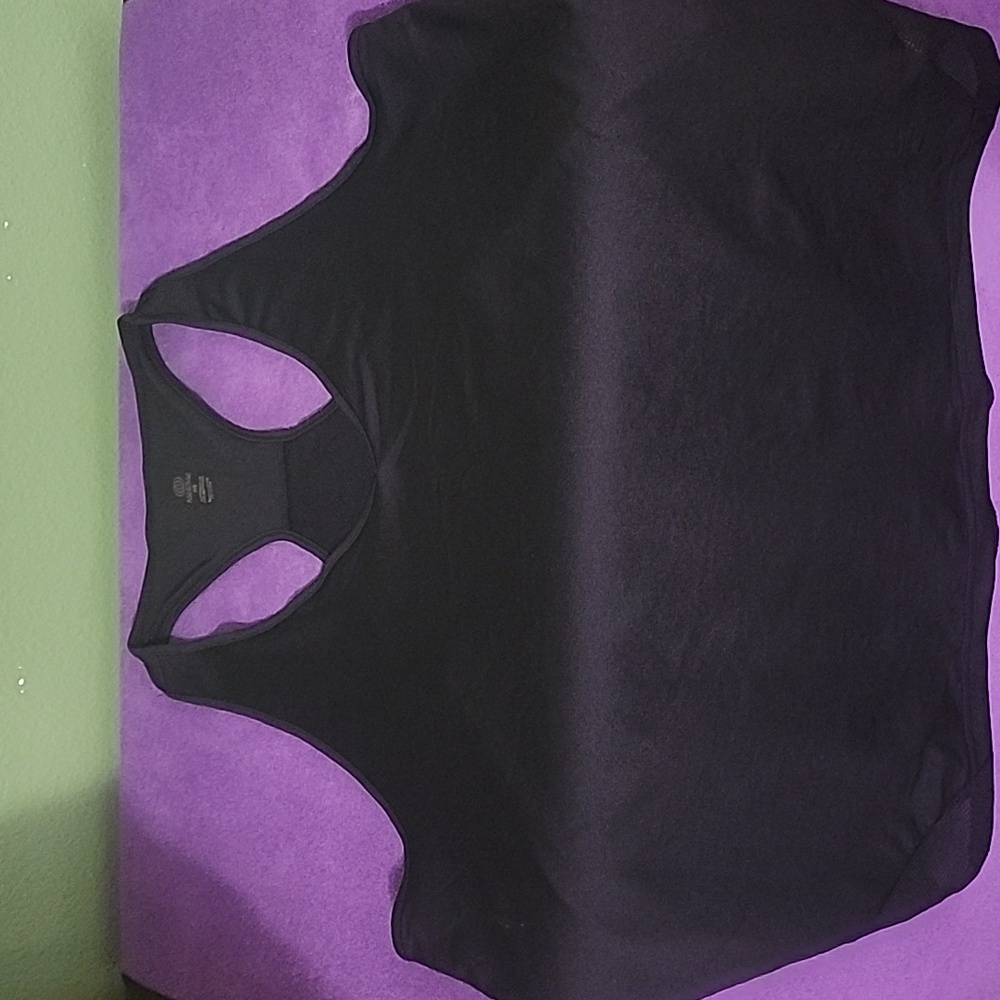VEUC Wm Sz M Black Training Runni g Workout Singlet Tank Top